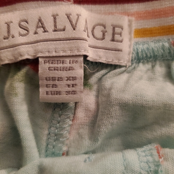 PJ Salvage playful prints Mint strawberry lounge shorts XS NWT - Picture 5 of 5